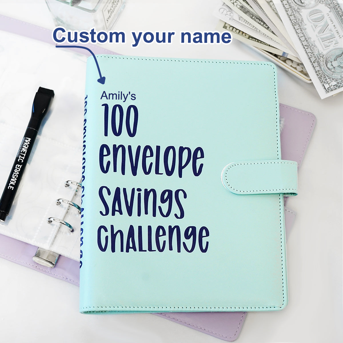 Upgraded 100 Envelope Challenge Binder 3-in-1 Version