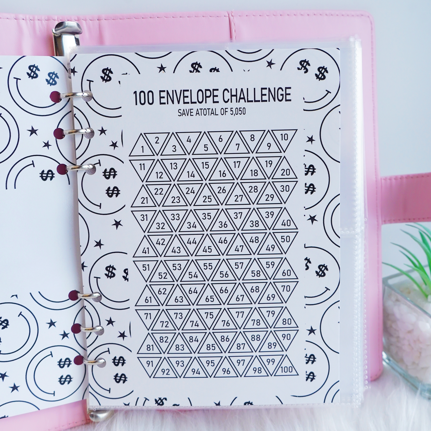 Upgraded 100 Envelope Challenge Binder 3-in-1 New Version