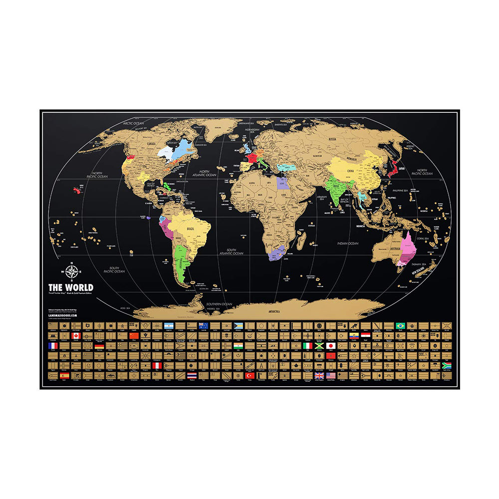 ⭐️Scratch Off Map Of The World Large Size Upgraded Version