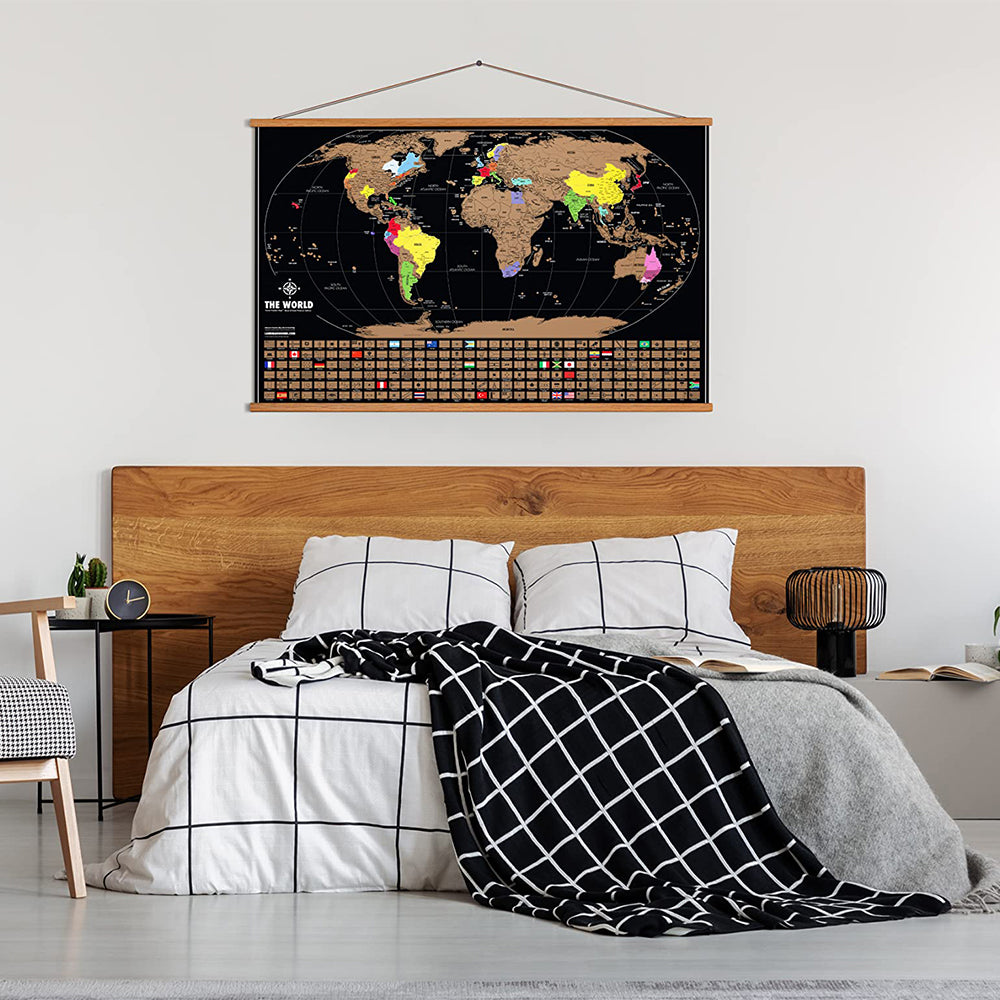 ⭐️Scratch Off Map Of The World Large Size Upgraded Version