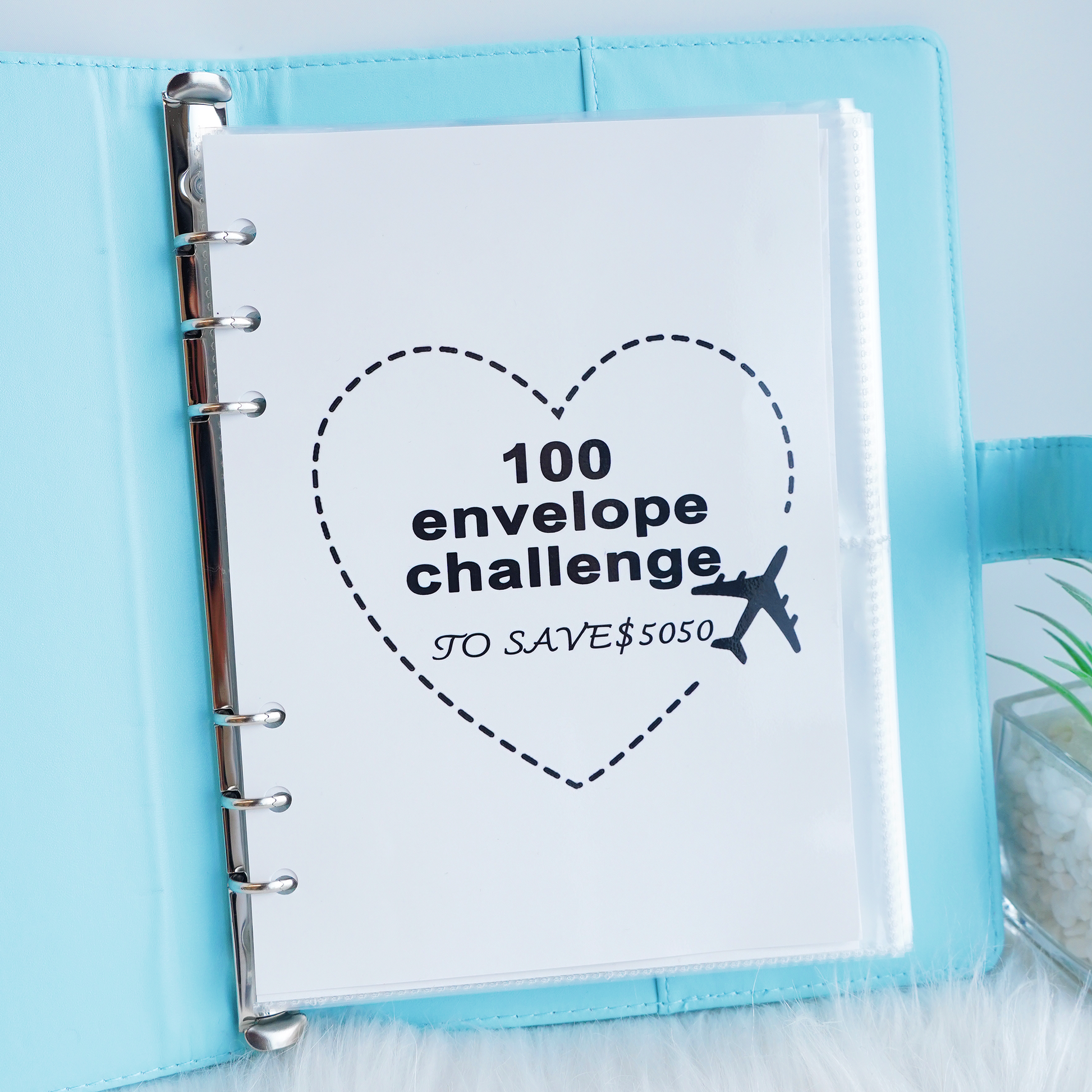 100 Envelope Challenge Leather Binder-Easy And fun Way To Save $5,050 –  FabulChallenge