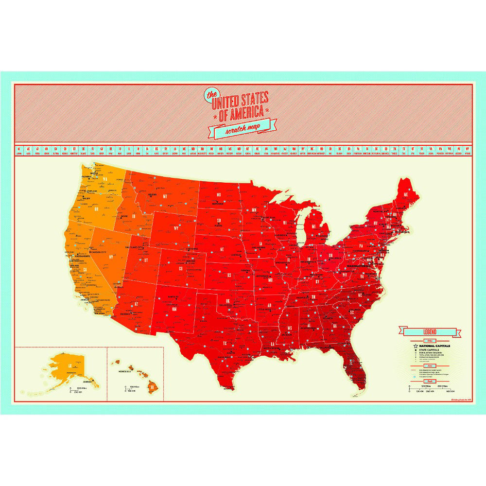 ⭐️Scratch Off Map Of the US. – FabulChallenge